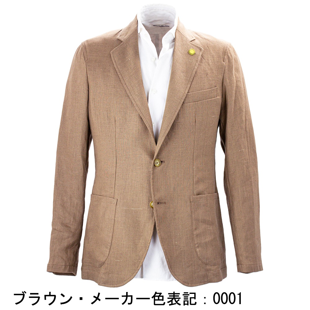 ジャンネット ジャケット メンズ リネン 2B シングル シャツジャケット GIANNETTO CORALLO JACKET 61836 6103-836CORA GNT 0007 春夏新作