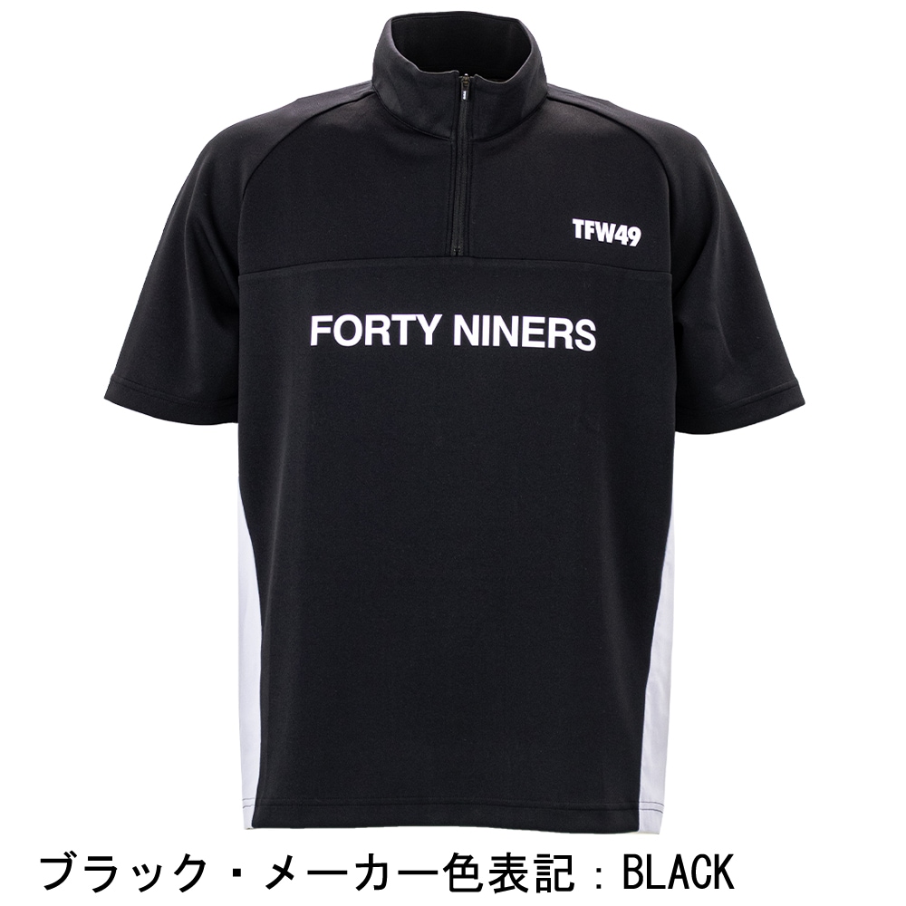 新品 TFW49 ショートモックネック トレーナー スウェット L ブラック