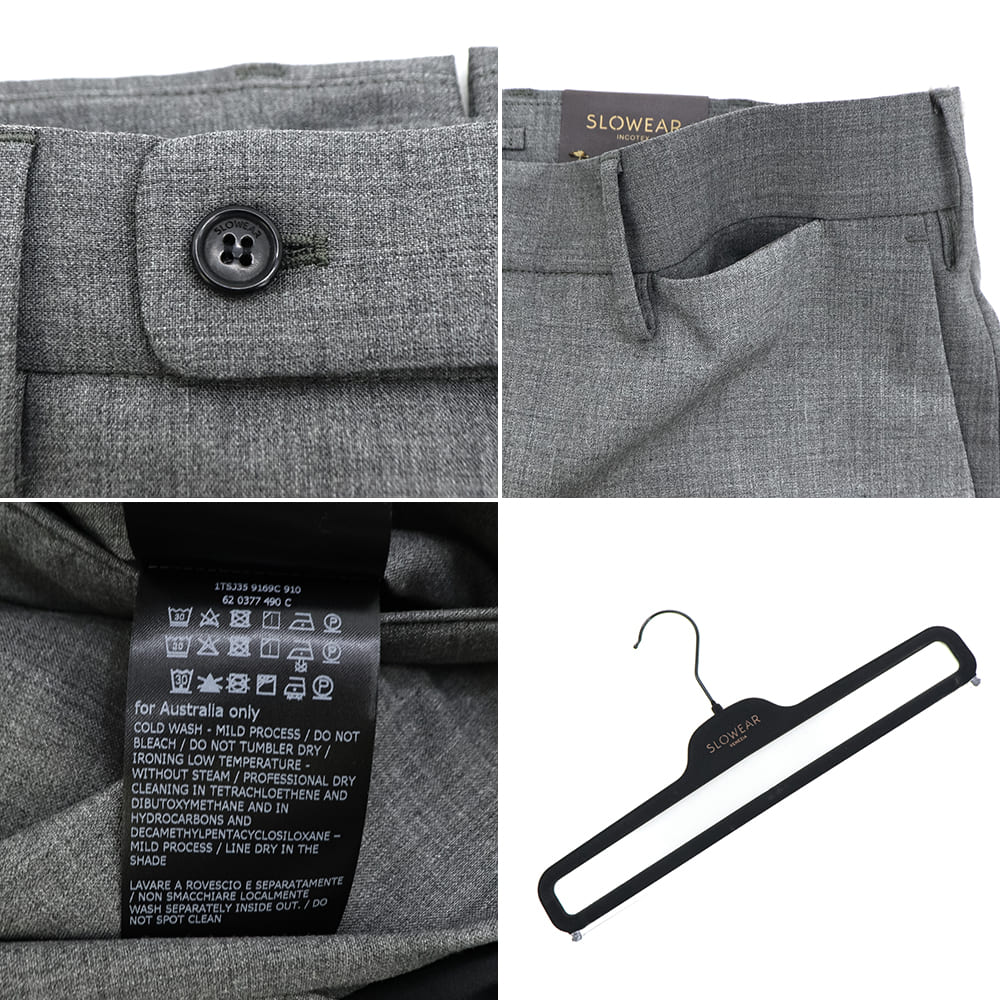 インコテックス パンツ メンズ ストレッチ ウォッシャブルテクノサマーウール スリムフィット テーパードスラックス 35型 INCOTEX 1TSJ35 INC 9169C 910 春夏新作