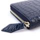 【セール】クアトロガッティ 財布 クロコダイル ラウンドジップ 長財布 QUATTRO GATTI 8137 NAVY【返品交換不可】