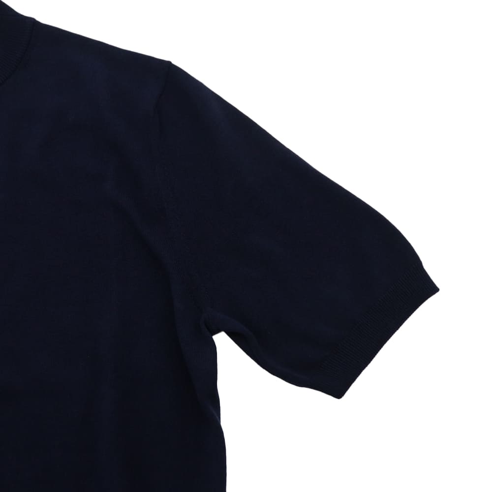 ザノーネ Ｔシャツ メンズ ハイゲージ コットンクレープ モックネック 半袖 ニットＴシャツ ZANONE LUPETTO MC 810118 ZAN ZY318 