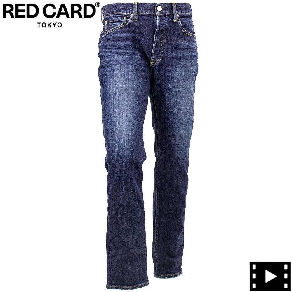 レッドカード トーキョー デニム メンズ ストレッチ スリムテーパードデニム リズム RED CARD TOKYO Rhythm RED kita-Vintage Dark 秋冬新作