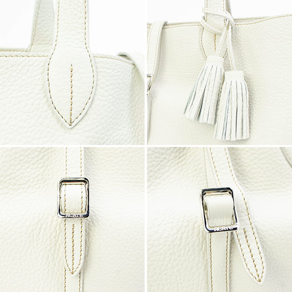 アカーテ トートバッグ カーフ シュリンクレザー トートバッグ