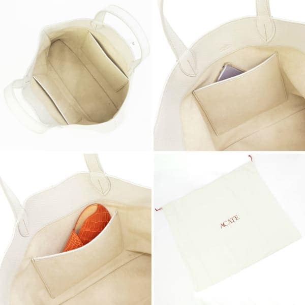 セール】アカーテ トートバッグ カーフ シュリンクレザー トートバッグ