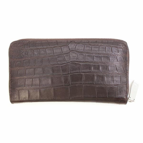 ペッレモルビダ 財布 クロコダイル ラウンドジップ 長財布 PELLE MORBIDA PMO-CRS010 PMO NICOTINE