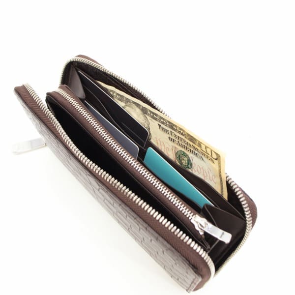 ペッレモルビダ 財布 クロコダイル ラウンドジップ 長財布 PELLE MORBIDA PMO-CRS010 PMO NICOTINE
