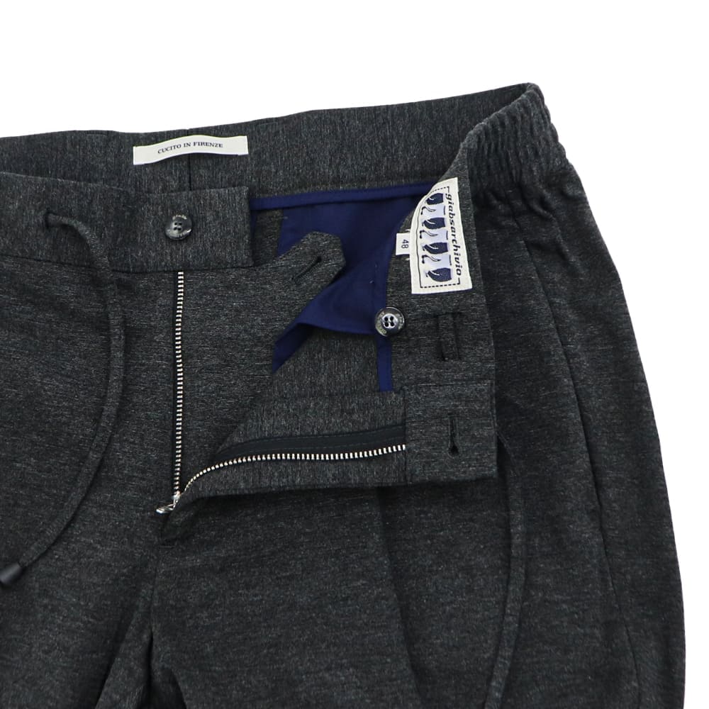 ジャブスアルキヴィオ パンツ メンズ ストレッチジャージー クリースステッチ テーパードパンツ マサッチョ giabsarchivio MASACCIO GBS M1-A5666 49 秋冬新作