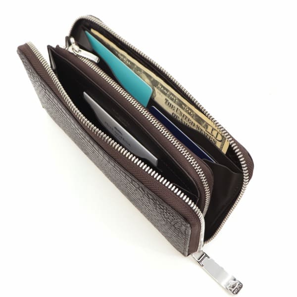ペッレモルビダ 財布 クロコダイル ラウンドジップ 長財布 PELLE MORBIDA PMO-CRS010 PMO NICOTINE