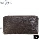 ペッレモルビダ 財布 クロコダイル ラウンドジップ 長財布 PELLE MORBIDA PMO-CRS010 PMO NICOTINE
