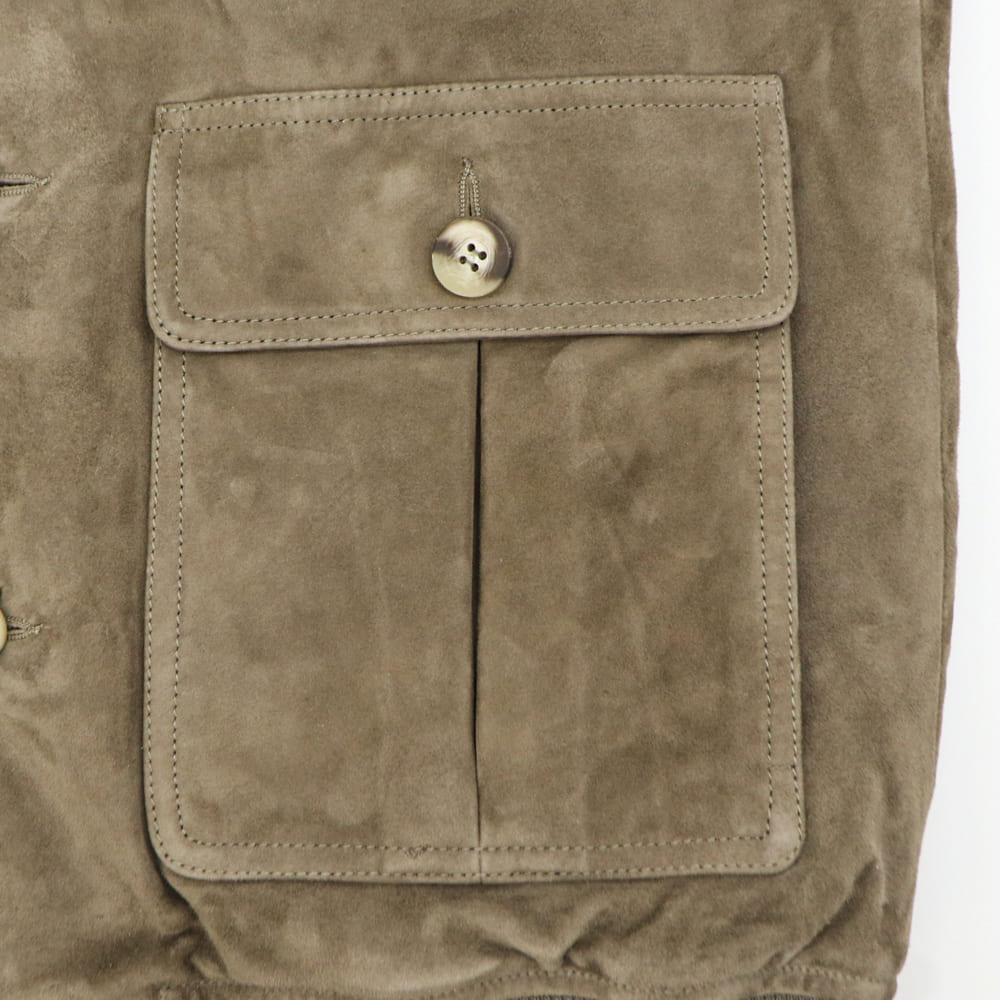 【セール】アルマ ブルゾン メンズ ゴートスエード A-1 中綿ブルゾン ボンバージャケット ARMA SPIKE ARM GOAT SUEDE STURDY SOIL【返品交換不可】