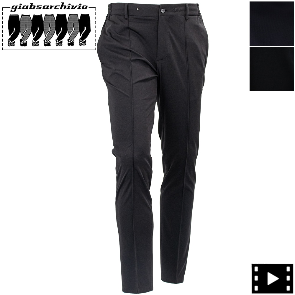 ジャブスアルキヴィオ パンツ メンズ シルキージャージー テーパード イージーパンツ マサッチョ giabsarchivio MASACCIO GBS A3697 春夏新作