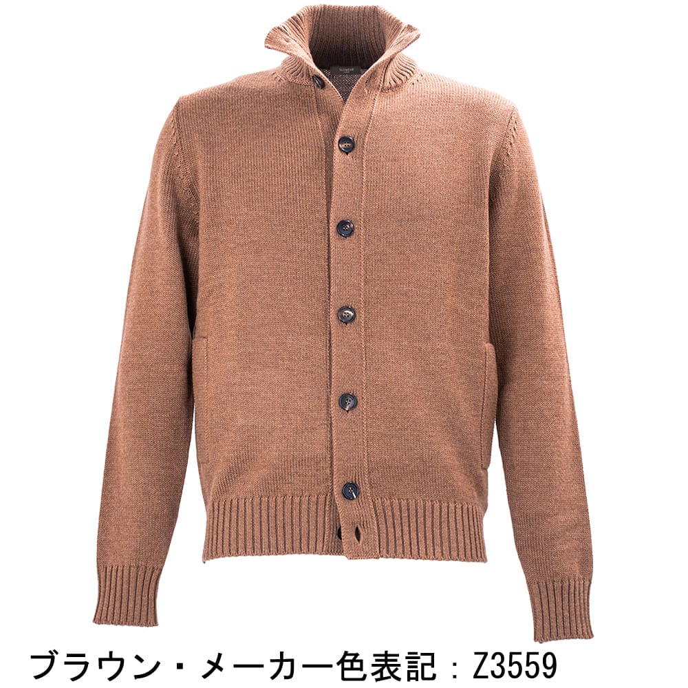ザノーネ メンズ ウール ミドルゲージ ニットブルゾン セーター キョート ZANONE CHIOTO 810130 ZAN ZR229 秋冬新作