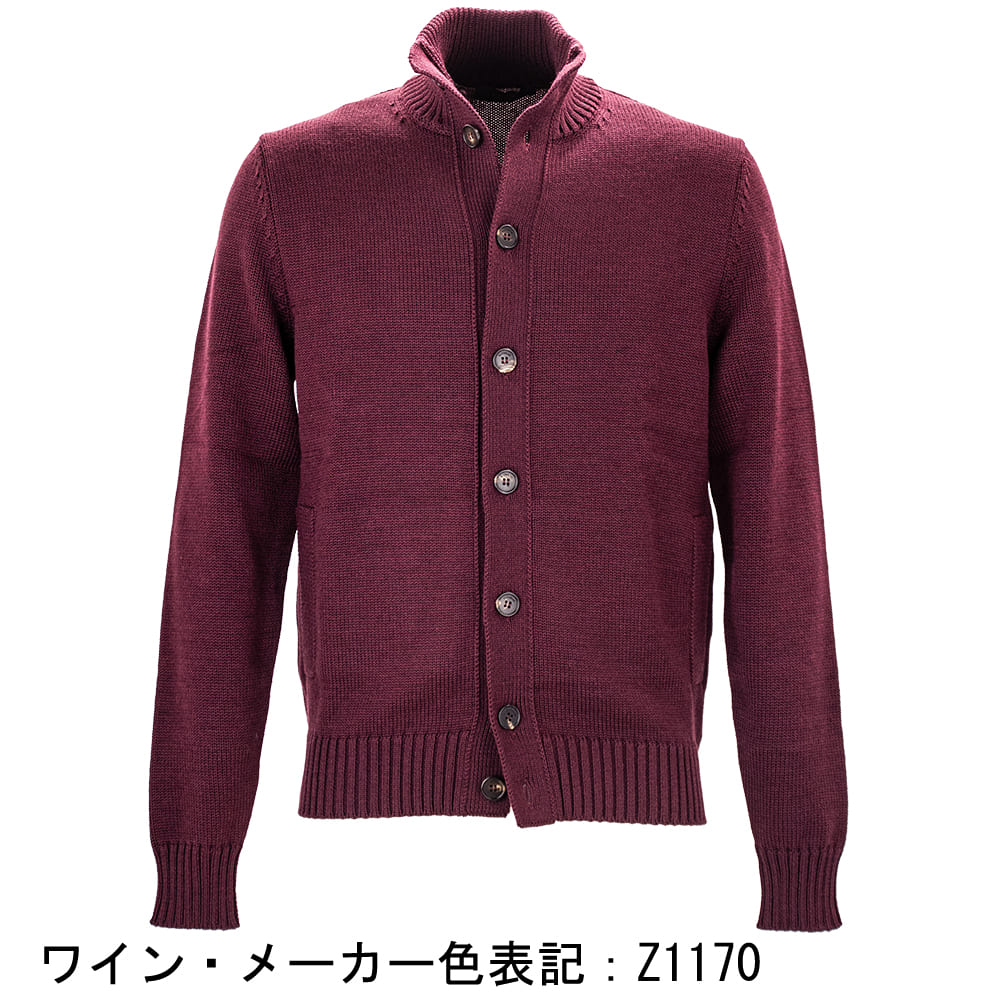 ザノーネ メンズ ウール ミドルゲージ ニットブルゾン セーター キョート ZANONE CHIOTO 810130 ZAN ZR229 秋冬新作