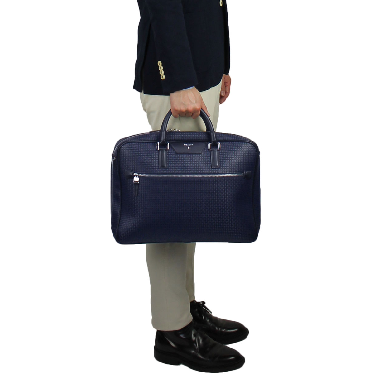 セラピアン Serapian Pvc型押し ブリーフケース Sstgamll6929 M40 Ec ネイビー レディスブランド S Serapian セラピアン ファッション通販 Laglag Market 公式通販サイト