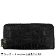 【セール】フェリージ 財布 クロコダイル型押し エンボスレザー ラウンドジップ長財布 Felisi 798/3/SA FLS【返品交換不可】