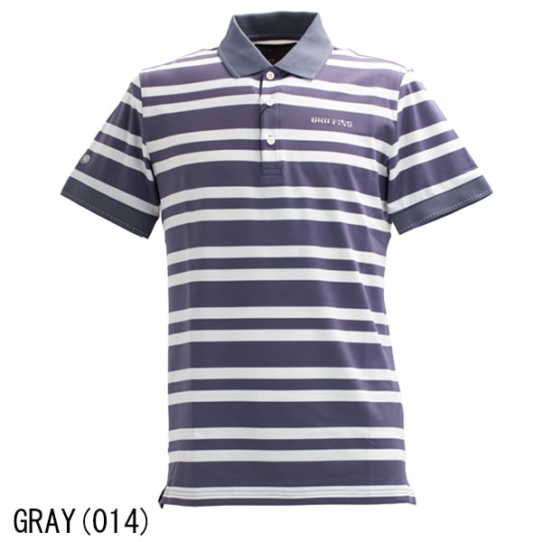 BRIEFING ポロシャツM ネイビー/ホワイト BRIEFING GOLF ブリーフィング バイカラー半袖ポロシャツ : GDO