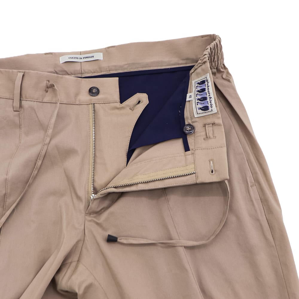 ジャブスアルキヴィオ パンツ メンズ シャカコットン クリースステッチ テーパードパンツ マサッチョ giabsarchivio MASACCIO GBS M1-A3768 春夏新作