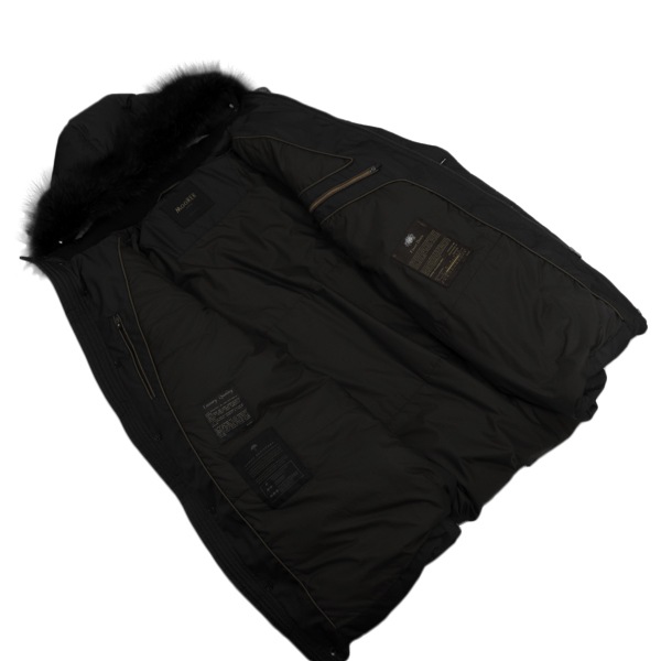 ムーレー ダウン メンズ 撥水 グースダウン N-3B型 ダウンコート MOORER BARBIERI-WK MRE 98110 NERO