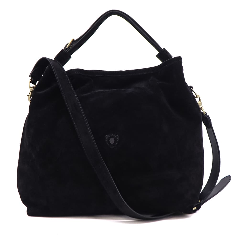 フェリージ バッグ スエード 2way ショルダーバッグ トートバッグ Felisi 10/30/2/SN+DS FLS 006 BLACK 秋冬新作