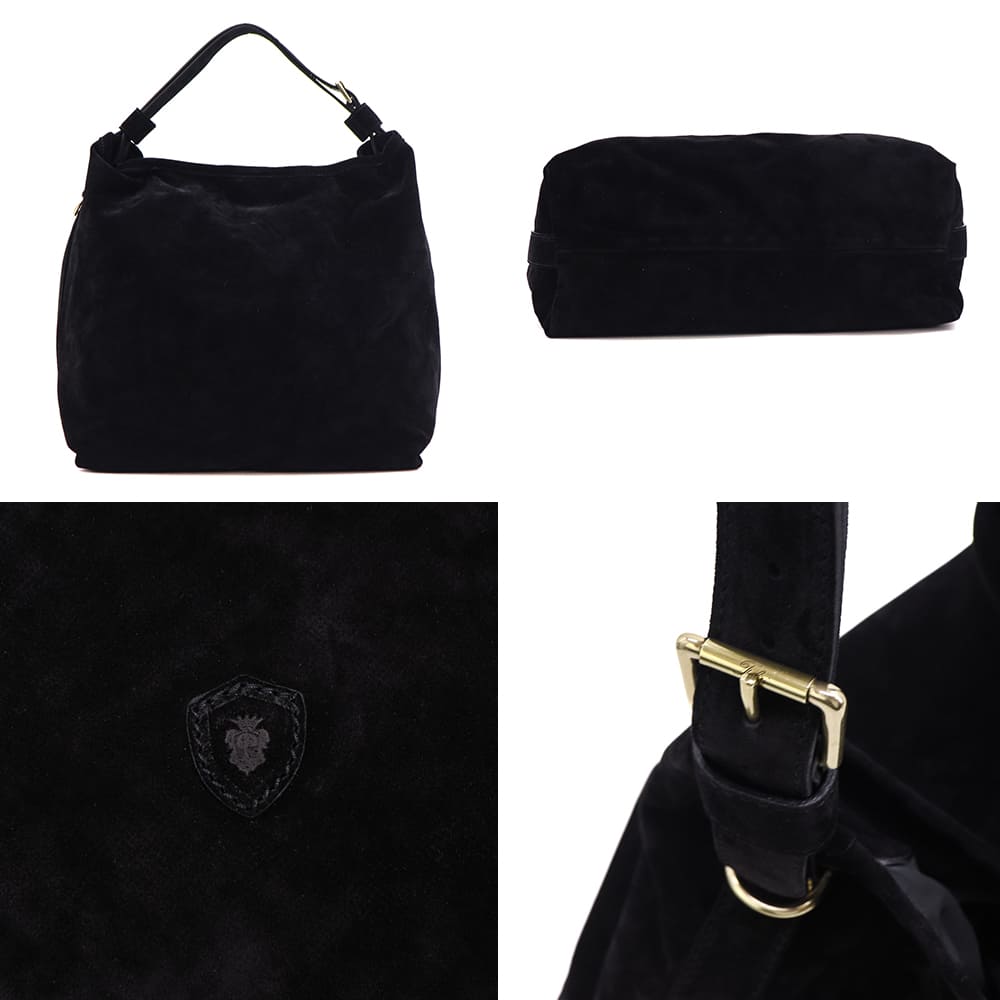 フェリージ バッグ スエード 2way ショルダーバッグ トートバッグ Felisi 10/30/2/SN+DS FLS 006 BLACK 秋冬新作