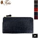 【セール】フェリージ 財布 クロコダイル型押し エンボスレザー L字ジップ長財布 Felisi 1075/1/SA FLS【返品交換不可】
