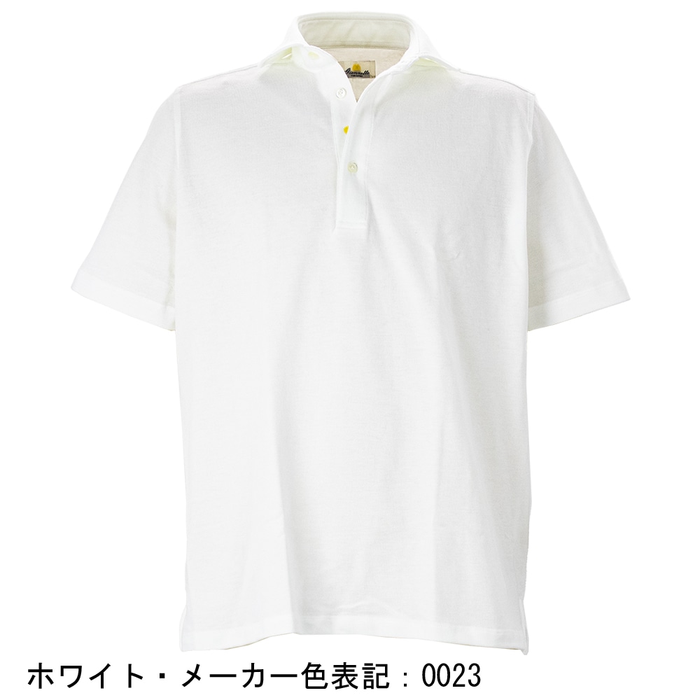 ジャンネット ポロシャツ メンズ コットン 半袖 カッタウェイカラー