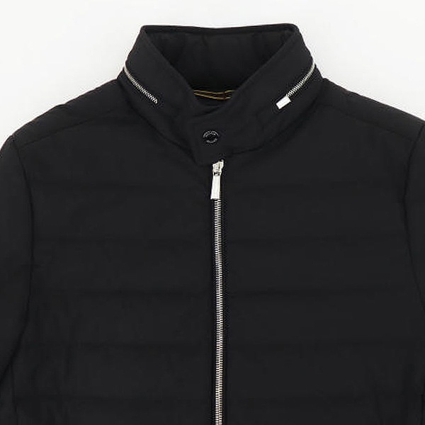 ムーレー ダウン メンズ 撥水 ストレッチナイロン ライダース ダウンジャケット フィリッポ MOORER FILIPPO-KN MRE NERO