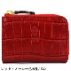 【セール】フェリージ 財布 クロコダイル型押し エンボスレザー L字ジップミニ財布 Felisi 1074/SA FLS【返品交換不可】
