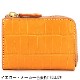 【セール】フェリージ 財布 クロコダイル型押し エンボスレザー L字ジップミニ財布 Felisi 1074/SA FLS【返品交換不可】