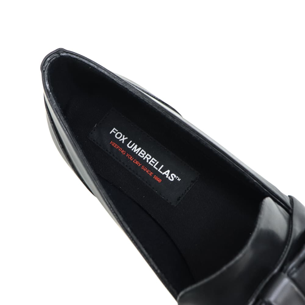 フォックスアンブレラズ レインシューズ レディース リボン ローファー FOX UMBRELLAS 20W WOMENS RIBBON LOAFERS FOX Black 春夏新作