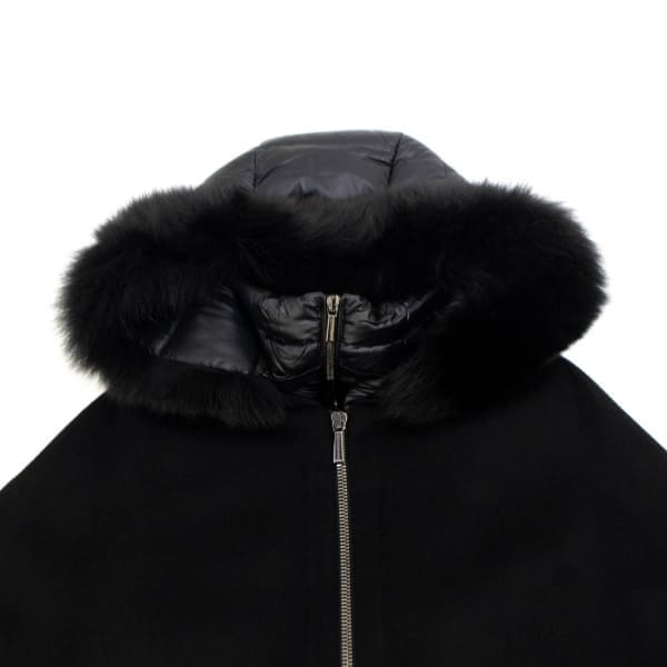 ムーレー ダウン レディース ウールカシミヤ 3WAY ケープ ダウン