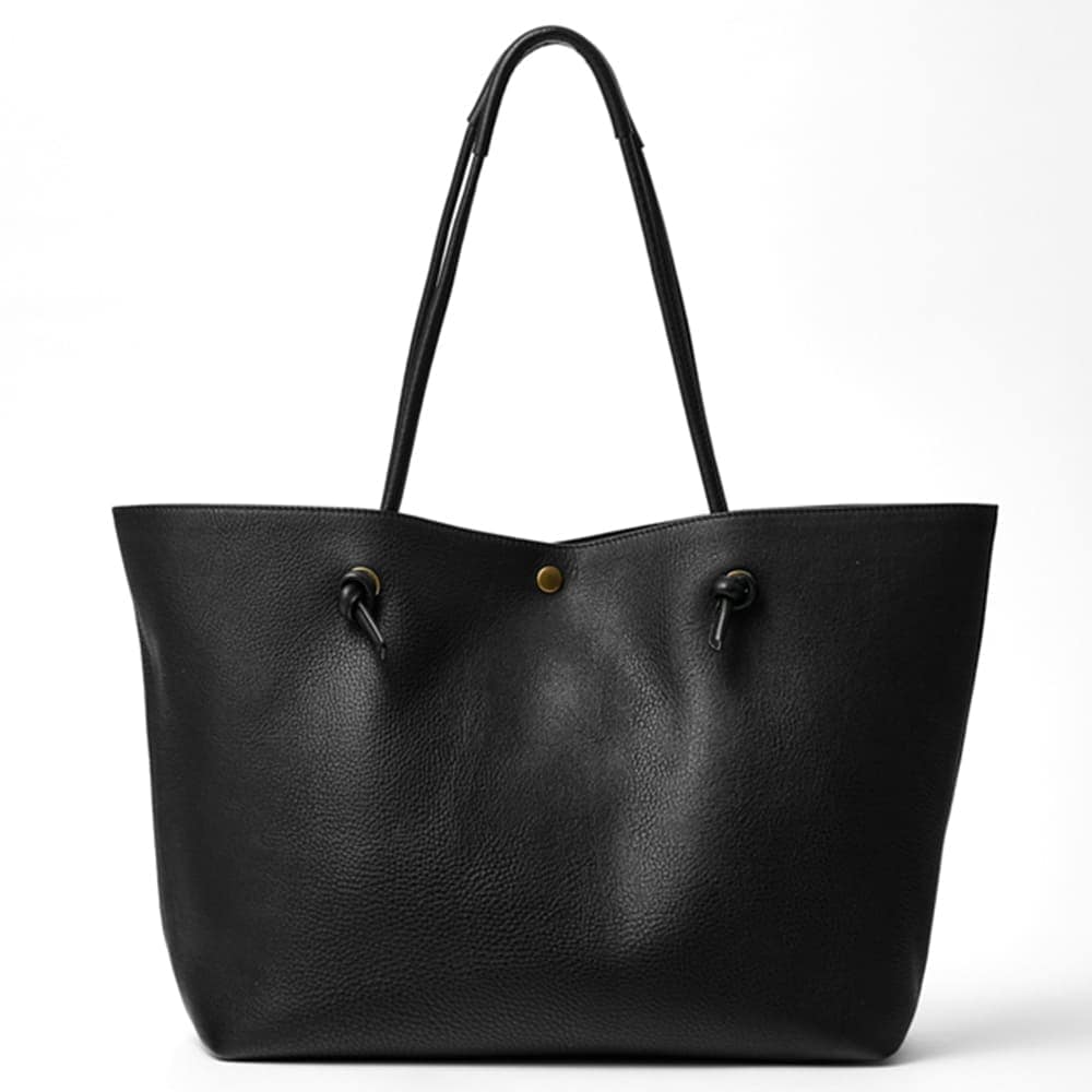 Martin Rose 黒いレザー製ミュール トートバッグ付き箱無し イニシャルも入る！大きいリボンがかわいい♡リボンレザーバッグ