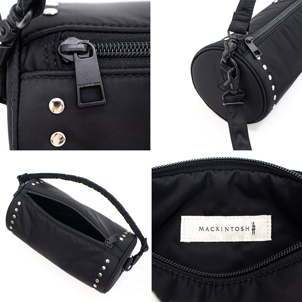 マッキントッシュ ショルダーパック 2WAY ナイロン スタッズ ラウンドバッグ MACKINTOSH ROUND BAG STUDS MCT 1026BAPA PA01/BLACK 秋冬新作