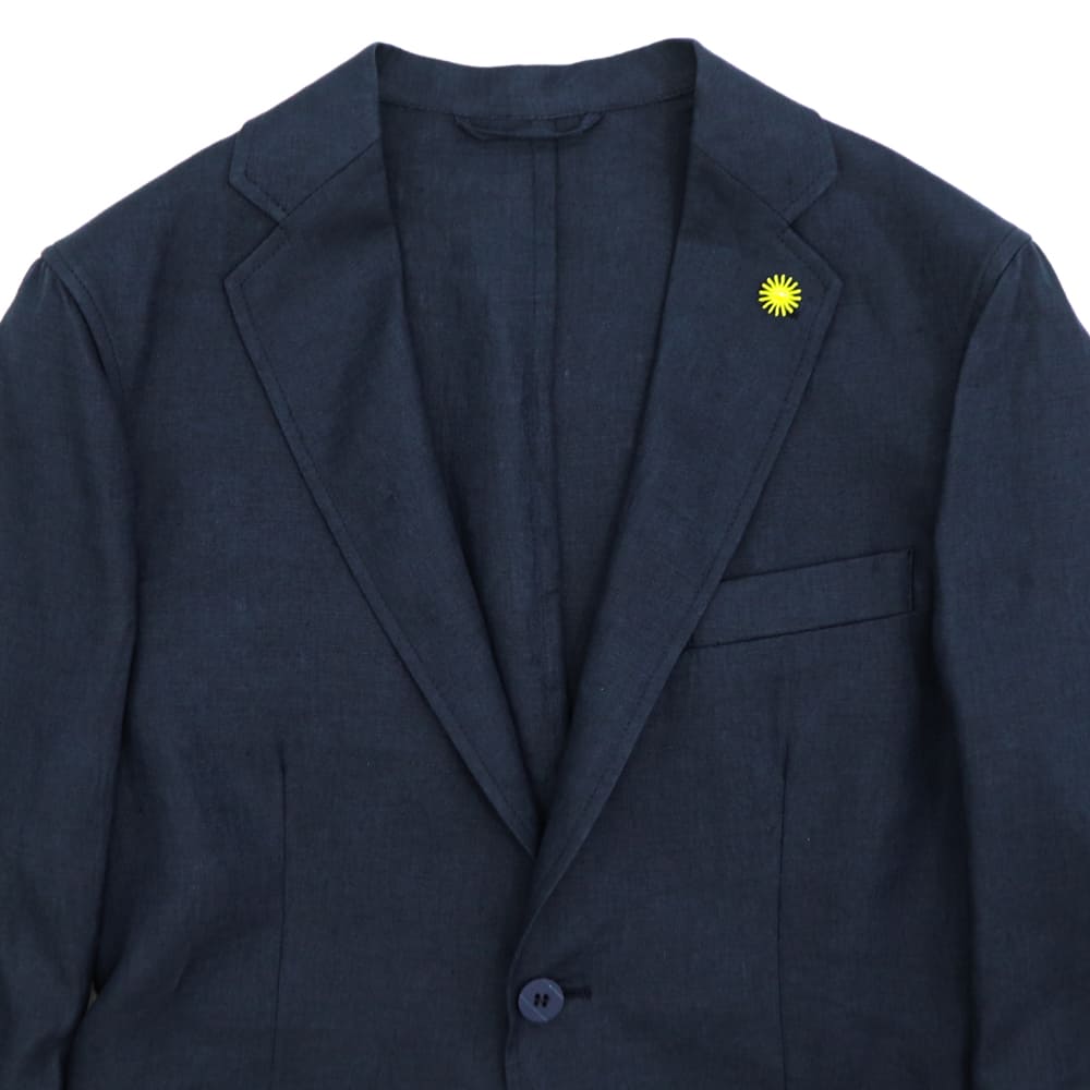 ジャンネット ジャケット メンズ リネン 2B シングルジャケット