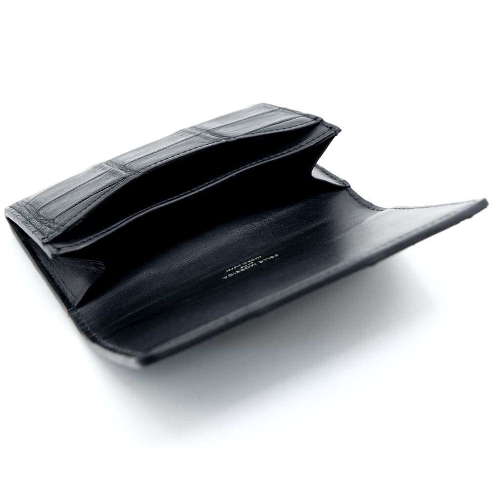 ペッレモルビダ カードケース クロコダイル レザー カードケース 名刺入れ PELLE MORBIDA PMO-CRS011A PMO BLACK