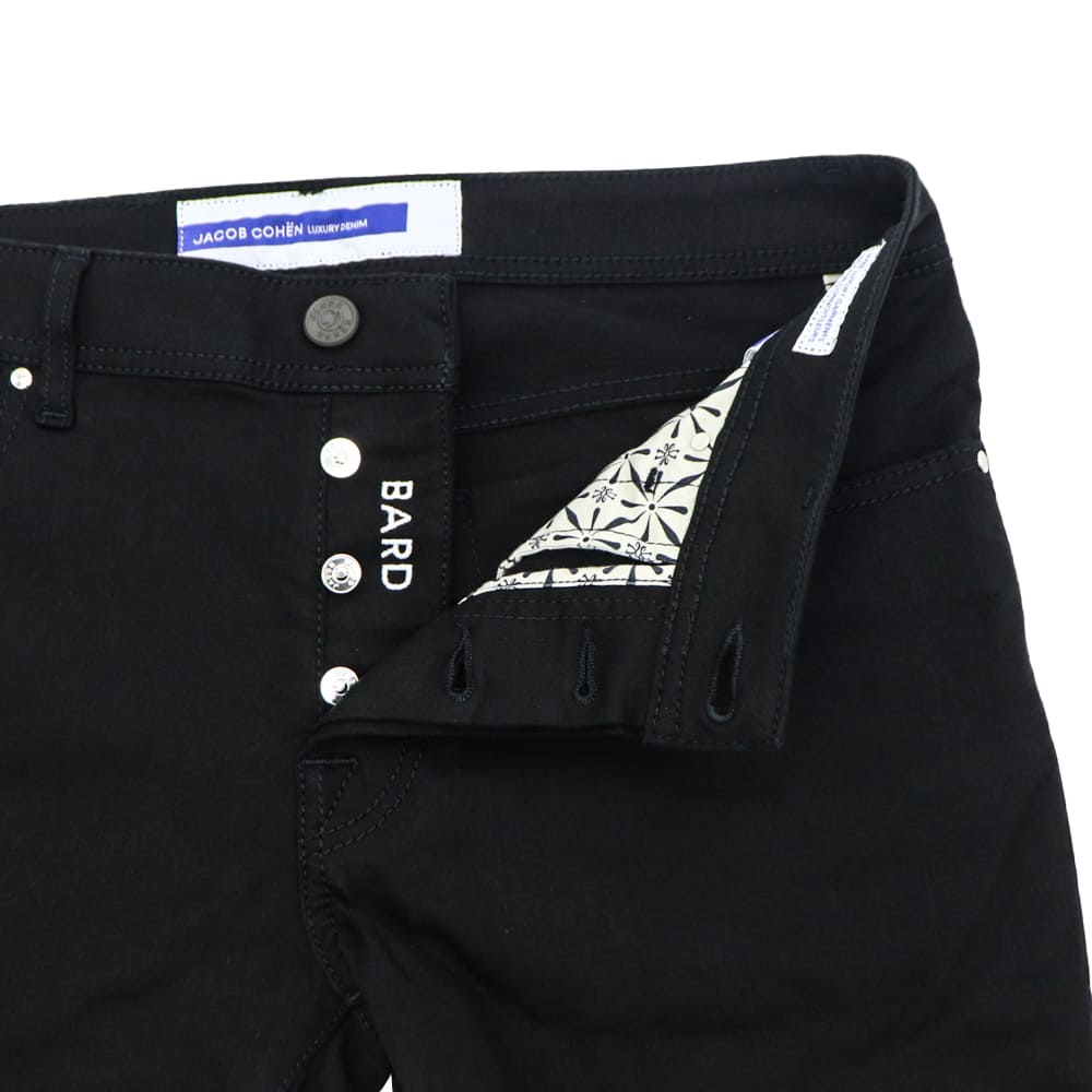ヤコブコーエン デニム メンズ ストレッチ 5ポケット スリムフィット ストレート ブラックデニム JACOB COHEN BARD JCB JUM_QE004 036P3732TR C74 秋冬新作
