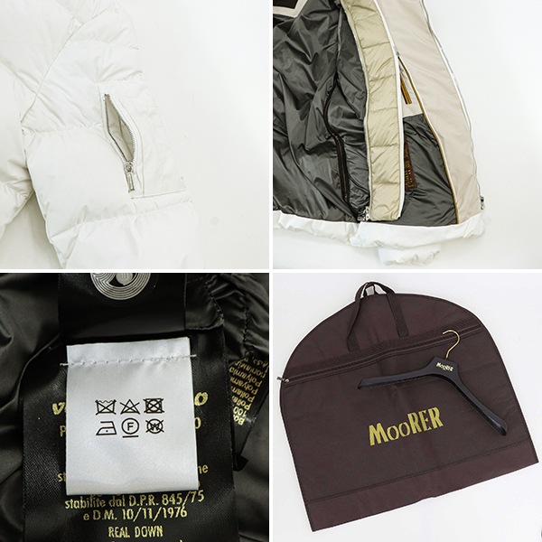 ムーレー ダウン メンズ 撥水 フーデッド ダウンボンバージャケット MOORER JESSE STP MRE