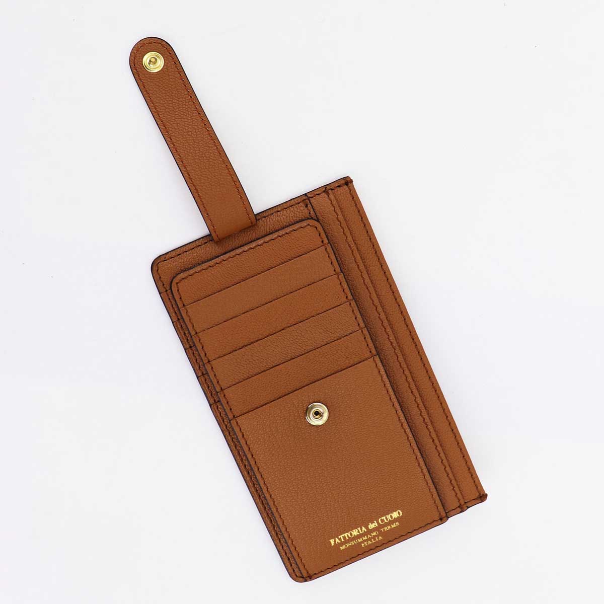 黒タタキSL/朱天黒 新品 FATTORIA del CUOIO レザー カードケース