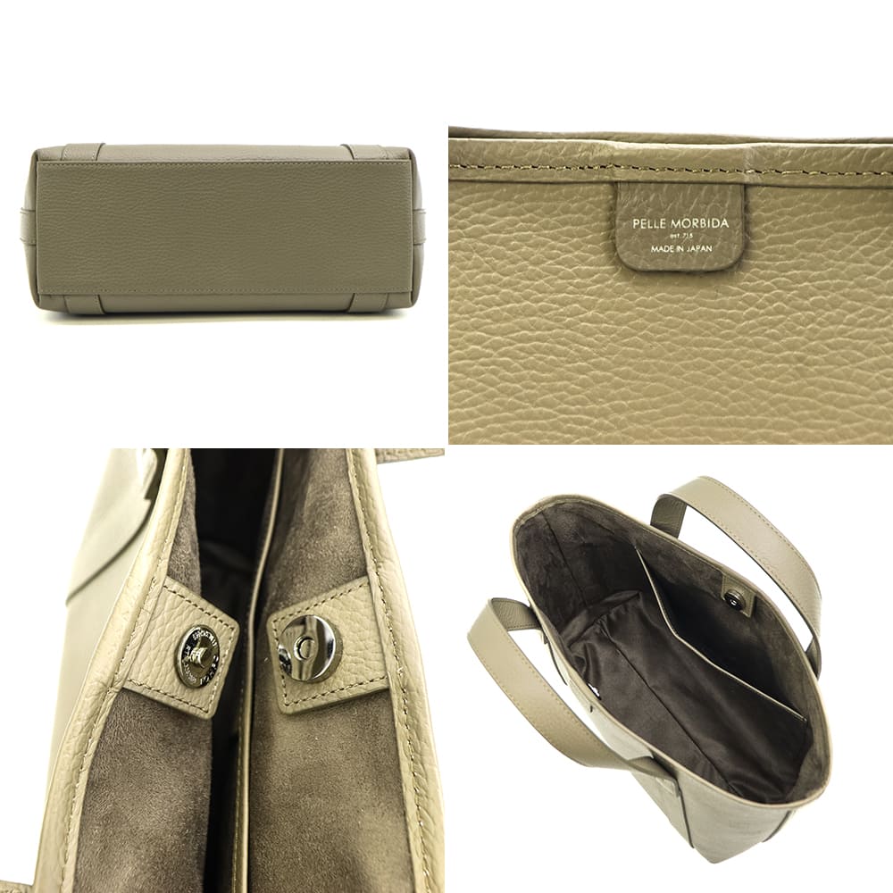 ペッレモルビダ バッグ ジョンストンズ オブ エルガン カシミヤポーチ付き レザーミニトートバッグ PELLE MORBIDA Johnstons of Elgin PMO-JETE007 PMO 秋冬新作