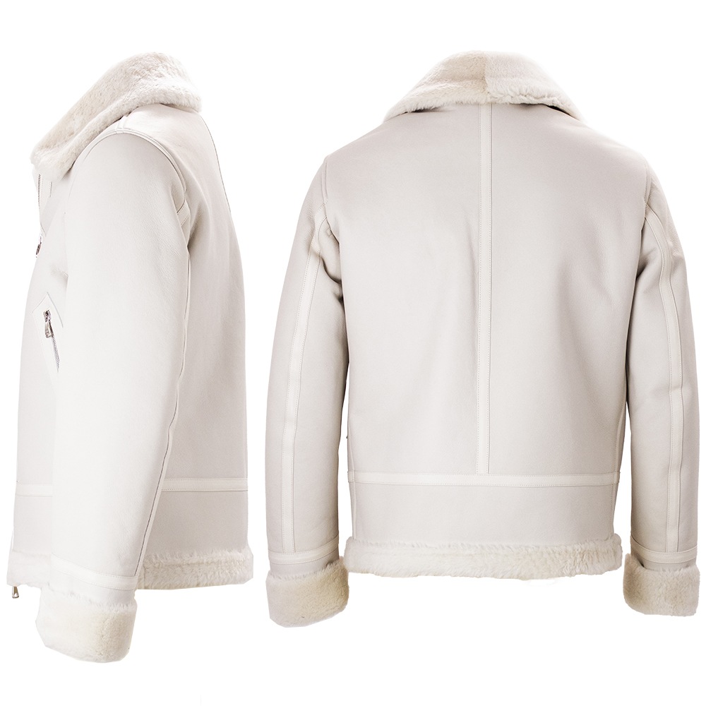 エンメティ ジャケット メンズ ラム スペシャルムートン B-3型 ムートンジャケット EMMETI ORWELL EMT SP MOUTON TYPE B-3 AMBER LIGHT 秋冬新作