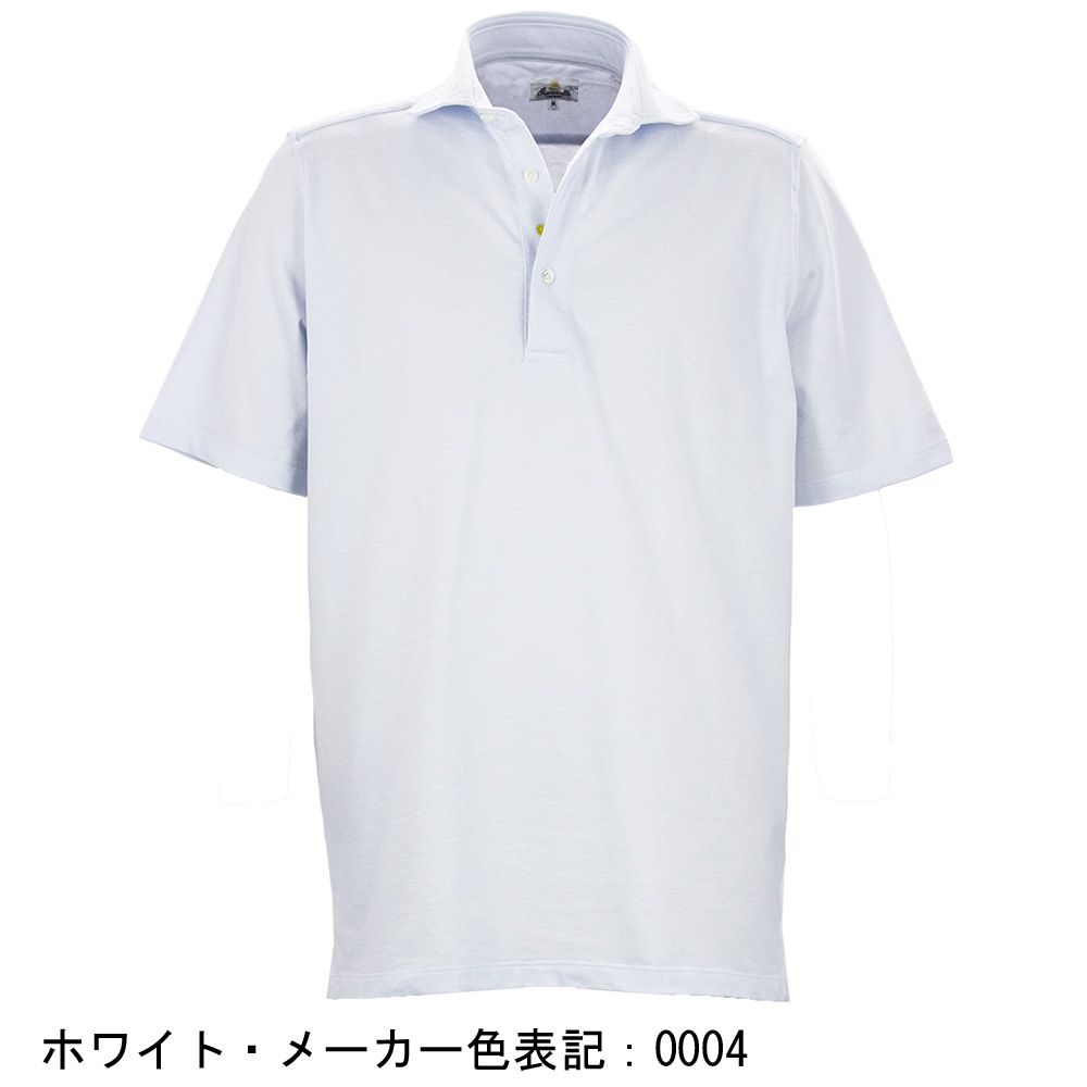 ジャンネット ポロシャツ メンズ コットンストレッチ 鹿の子 半袖 カッタウェイカラー クラシックポロシャツ GIANNETTO VENICE GNT VENIPLSH 