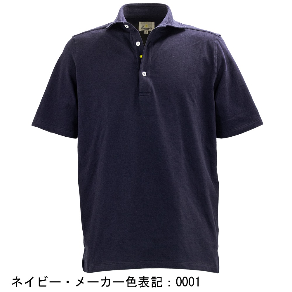ジャンネット ポロシャツ メンズ コットンストレッチ 鹿の子 半袖 カッタウェイカラー クラシックポロシャツ GIANNETTO VENICE GNT VENIPLSH 