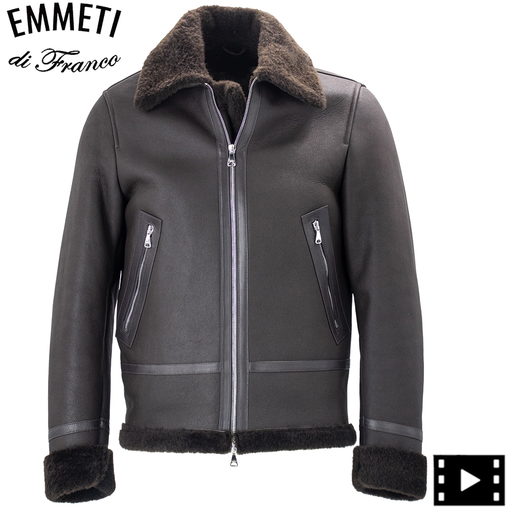 定価30万円✨Theory　リバーシブルムートンジャケット　黒×ネイビー　S ocgw0003987_1.jpg