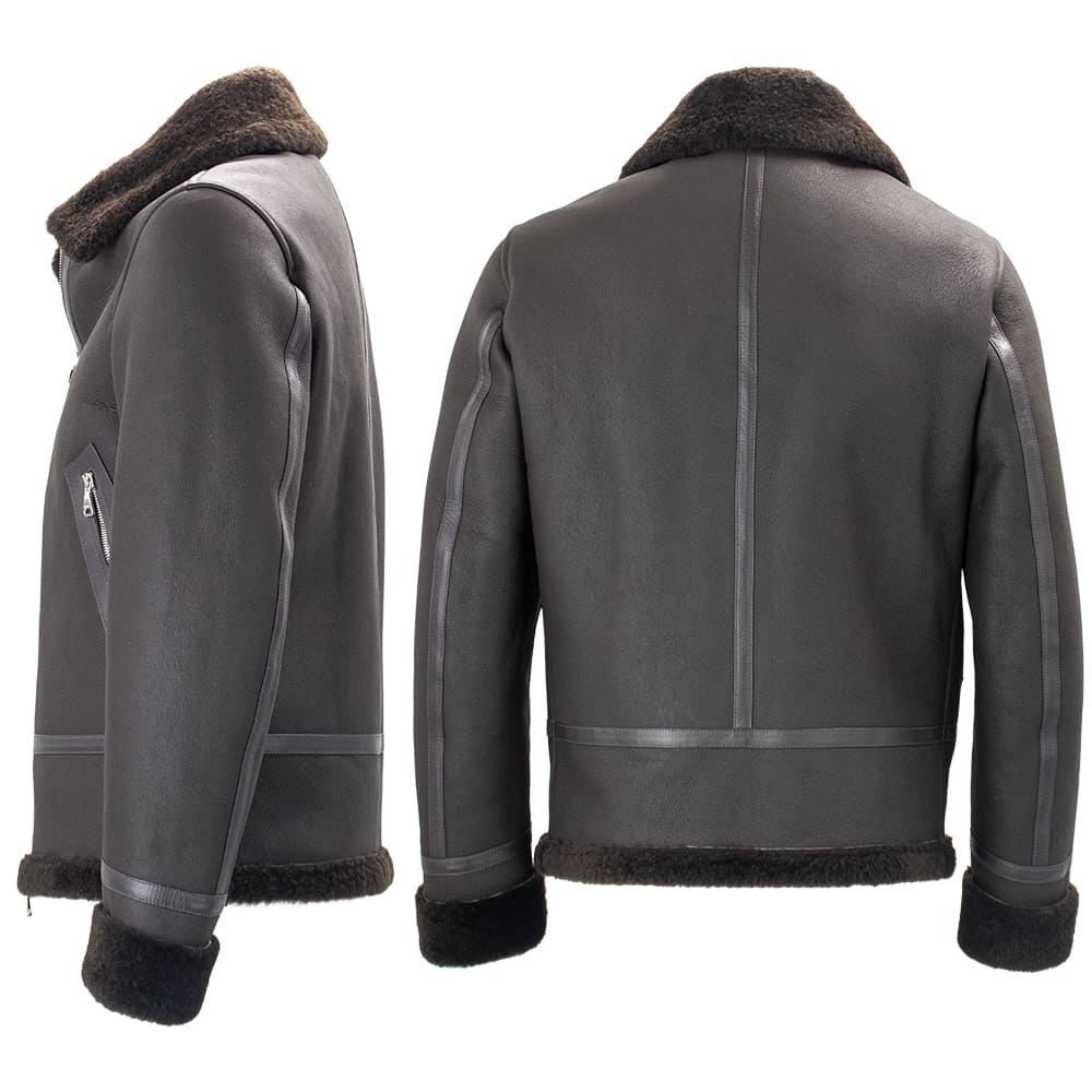 yasu3551piu1uguale3× EMMETI MOUTON エンメティ ジャケット メンズ ラム スペシャルムートン B-3型