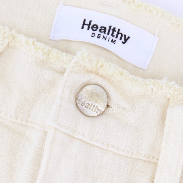 【セール 半額以下】ヘルシーデニム デニム レディース テーパードデニムパンツ HEALTHY DENIM 55527 H.SALT HLD Chalk Fringe 【返品交換不可】