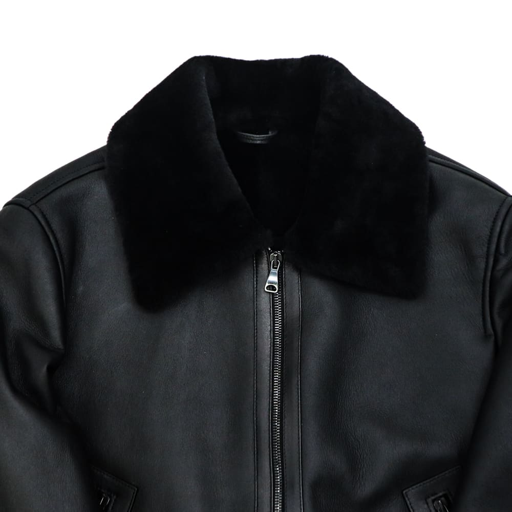 エンメティ ジャケット メンズ ラム スペシャルムートン B-3型