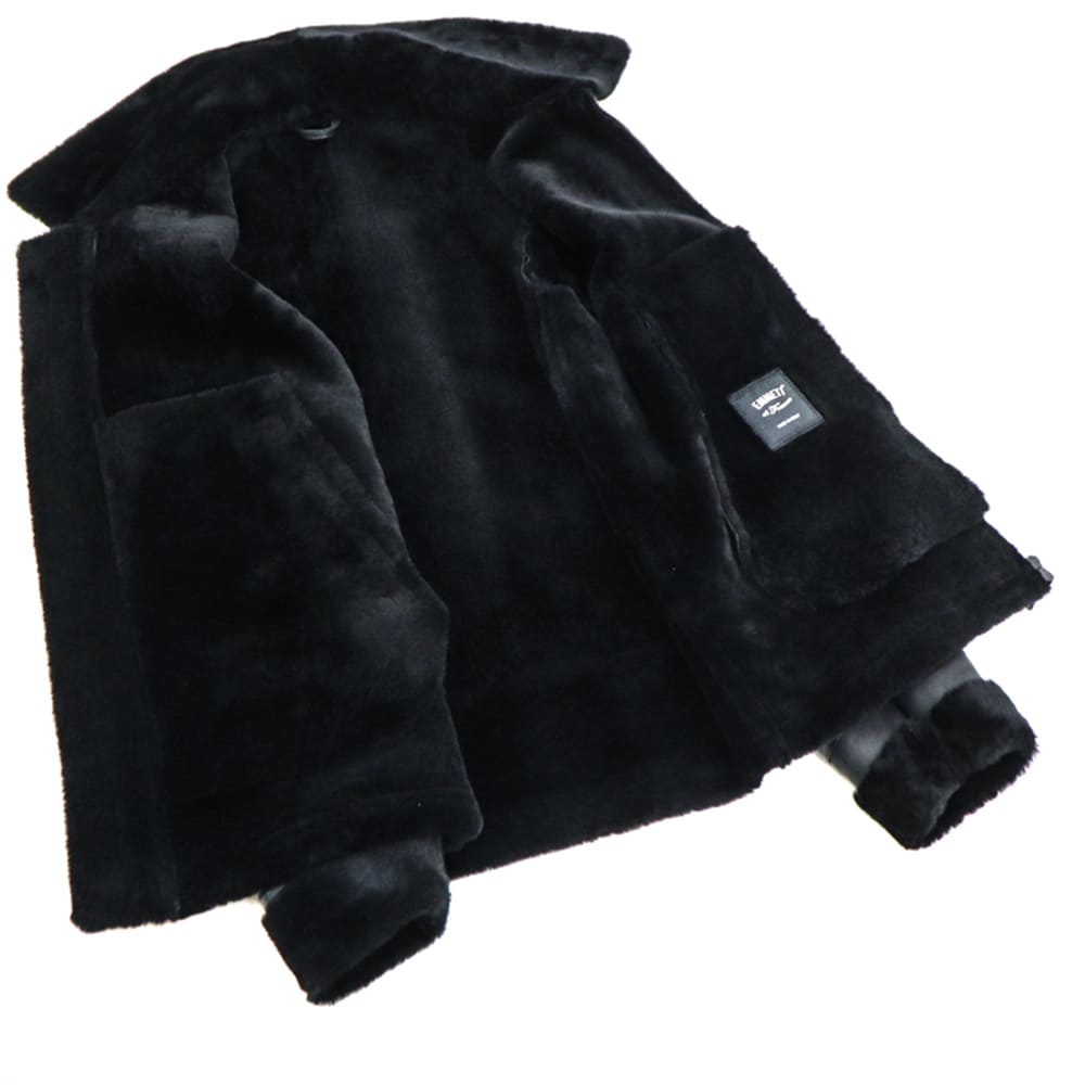 エンメティ ジャケット メンズ ラム スペシャルムートン B-3型 ムートンジャケット EMMETI ORWELL EMT BLACK SP MOUTON TYPE B-3 NERO 秋冬新作