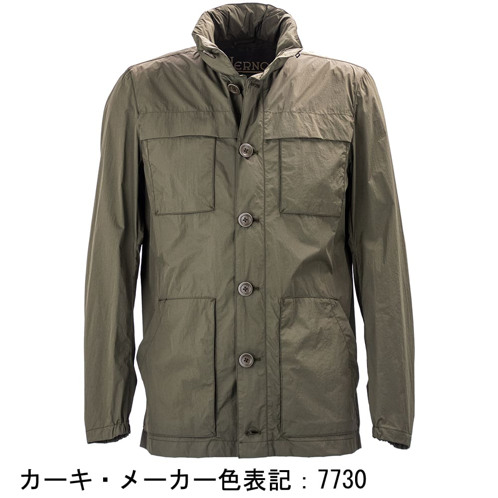 ヘルノ ブルゾン メンズ 撥水 軽量 ナイロン M-65 フィールド