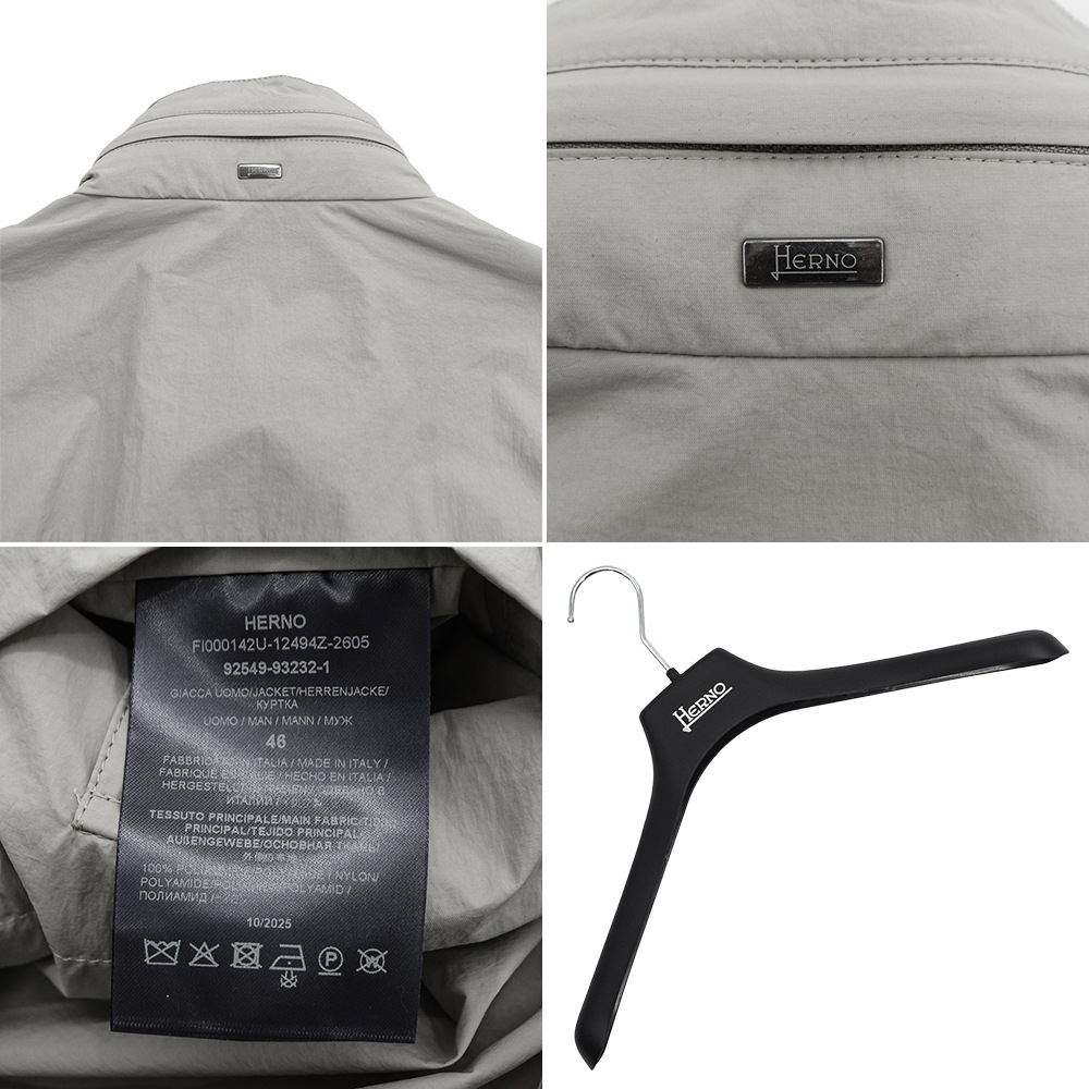 ヘルノ ブルゾン メンズ  撥水 軽量 ナイロン M-65 フィールドジャケット HERNO FI000142U HER 19494Z 春夏新作