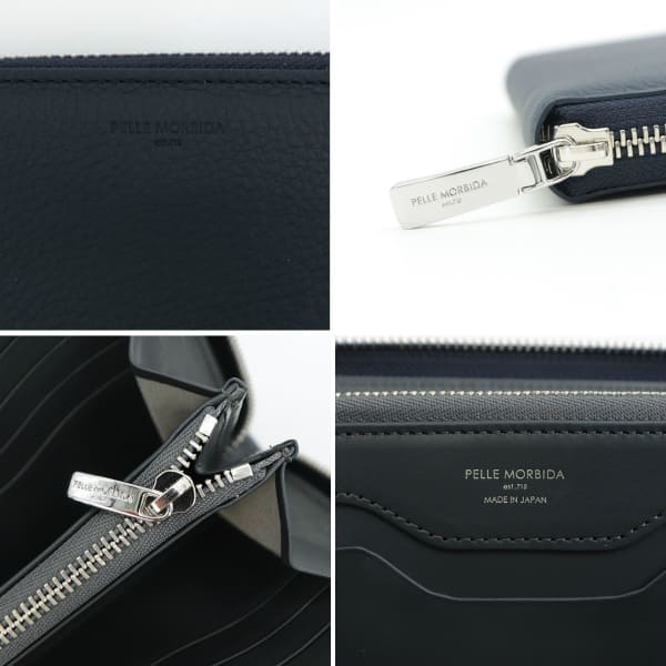 ペッレモルビダ 財布 バルカ グレインレザー ラウンドジップ長財布